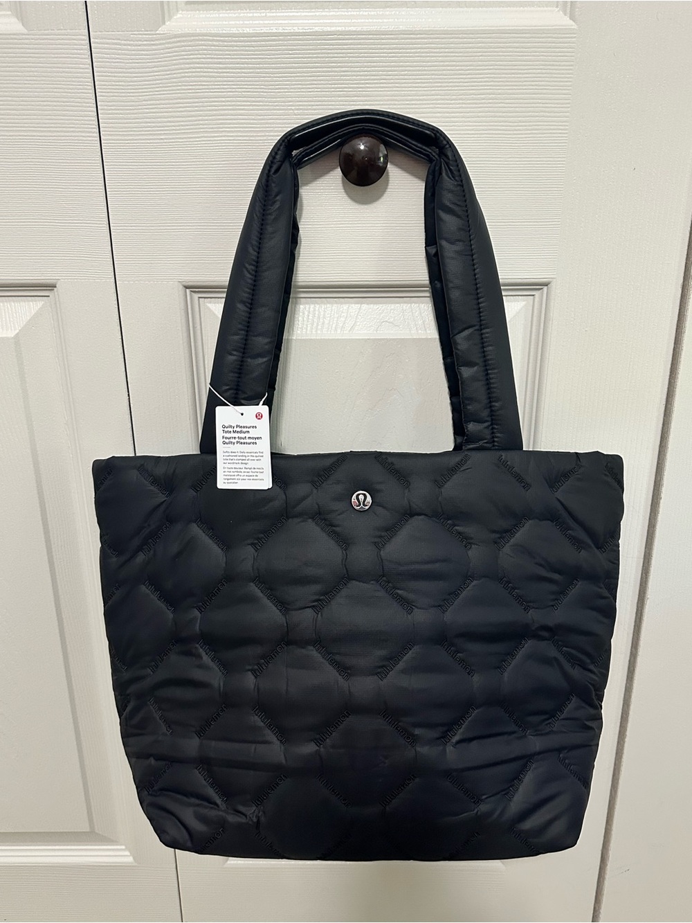 Lululemon Quilty Pleasures Tote Bag Medium 12L - Black NWT RARE!